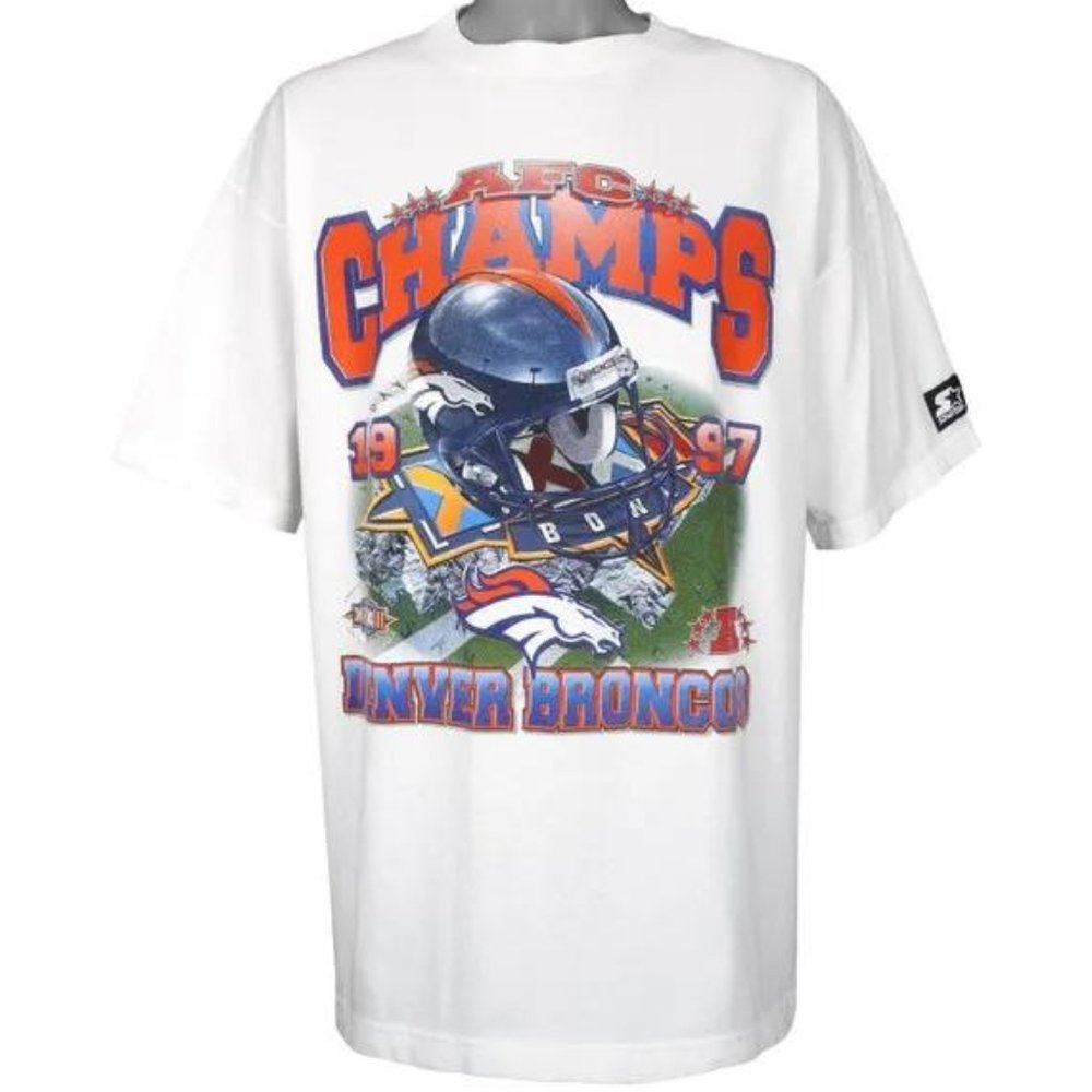 Starter - Denver Broncos AFC Champions T-Shirt 1997 X